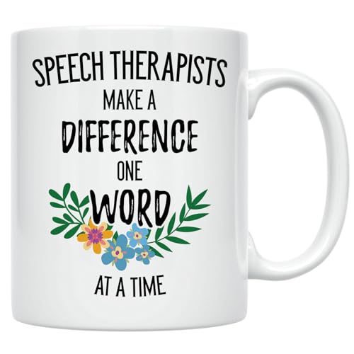 Speech Therapists Make a Difference One Word | Ceramic Coffee Mug | 11 OZ