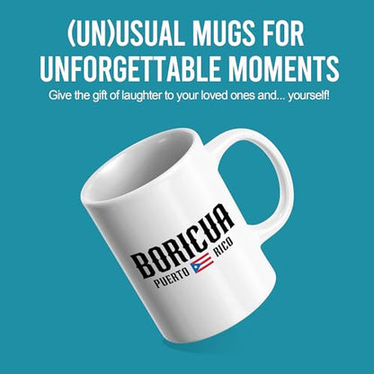 Puerto Rico Boricua Rican Gifts For Men Women | Ceramic Coffee Mug | 11 OZ
