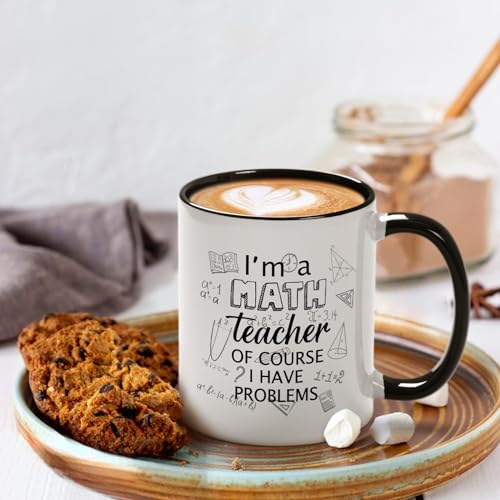 YHRJWN Math Teacher Gift I m a of Course Have | Ceramic Coffee Mug | 11 OZ