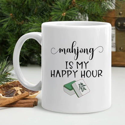 Mahjong Gifts Gift for Mah Jong Players Lovers | Ceramic Coffee Mug | 11 OZ
