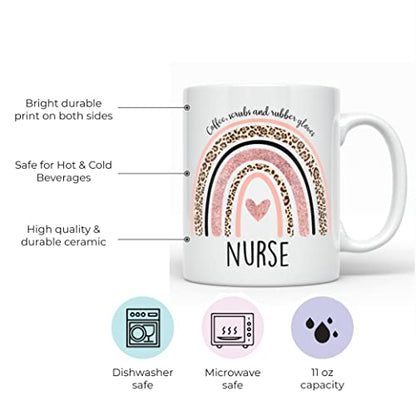 Nurse for Women Rn Nurses Practitioner Nursing | Ceramic Coffee Mug | 11 OZ