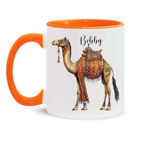 Custom Boho Camel Customized Name Animal | Customised Coffee Mug | 11 OZ