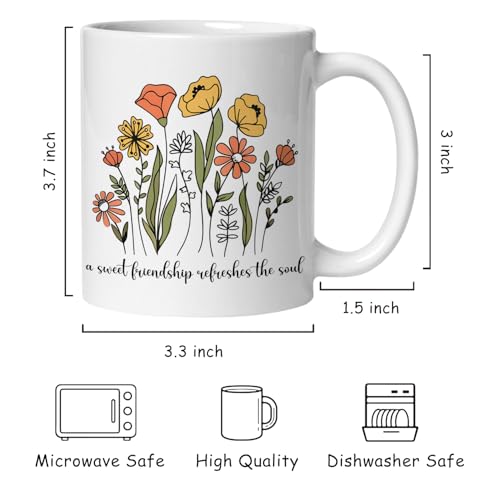 Christian Friendship a Sweet Refreshes the | Ceramic Coffee Mug | 11 OZ