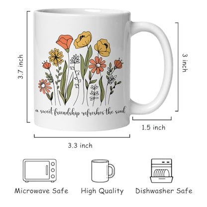 Christian Friendship a Sweet Refreshes the | Ceramic Coffee Mug | 11 OZ