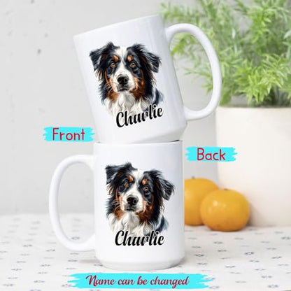Personalized Australian Shepherd Gift For | Customised Coffee Mug | 11 OZ