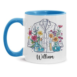 Lovely Lab Coat Accent Personalized Name | Customised Coffee Mug | 11 OZ