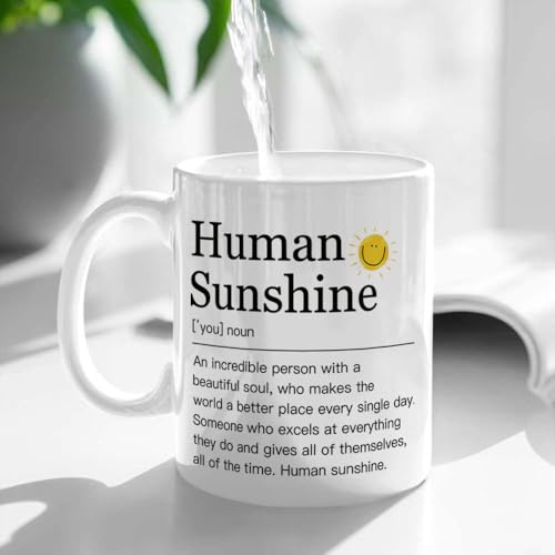 Human Sunshine Gifts for Women Boss Lady | Ceramic Coffee Mug | 11 OZ