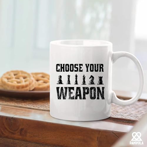 Choose Your Weapon Chess Player Gifts For | Ceramic Coffee Mug | 11 OZ