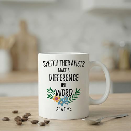 Speech Therapists Make a Difference One Word | Ceramic Coffee Mug | 11 OZ