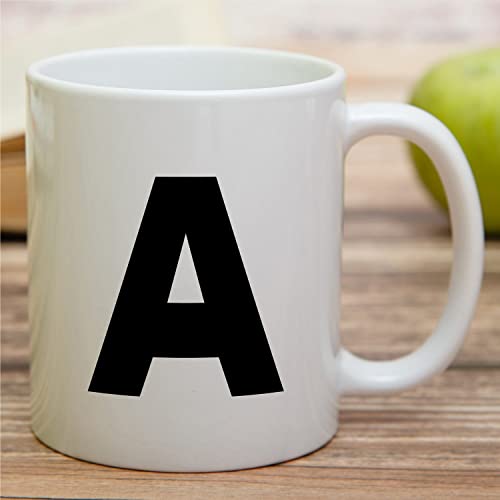 Initial A-Z Alphabet Monogrammed Funny | Ceramic Coffee Mug | 11 OZ