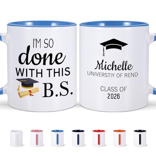 Personalized Class of 2026 Graduation with | Customised Coffee Mug | 11 OZ