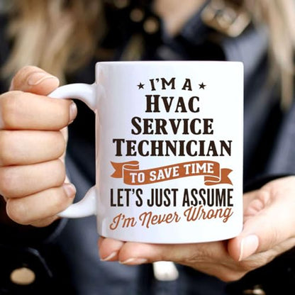 Graduation Gift Well I m Hvac Service | Ceramic Coffee Mug | 11 OZ