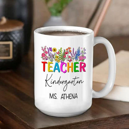 Personalized Teacher Kindergarten Gift For | Customised Coffee Mug | 11 OZ