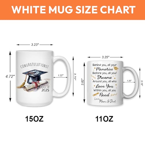 Personalized Graduation Gifts for Daughter | Customised Coffee Mug | 11 OZ