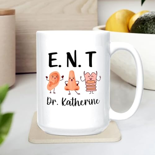 Personalized E N T Gifts For Men Women ENT | Customised Coffee Mug | 11 OZ