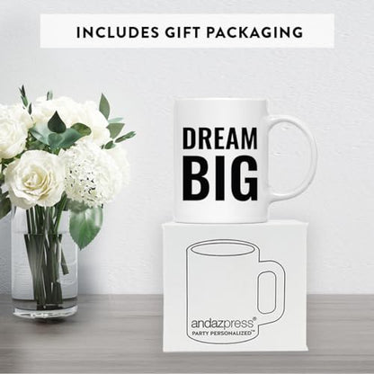 Motivational Gift Dream Big 1-Pack | Ceramic Coffee Mug | 11 OZ