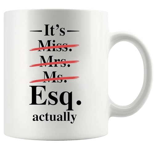 It s Esq Actually Lawyer Gifts for Women | Ceramic Coffee Mug | 11 OZ