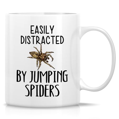 Funny for Jumping Spider Lover Easily | Ceramic Coffee Mug | 11 OZ