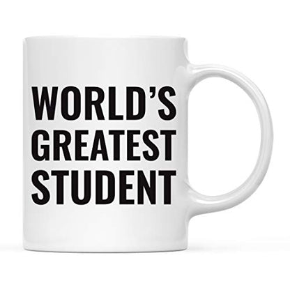 Gift for Men or Women World s Greatest Student | Ceramic Coffee Mug | 11 OZ