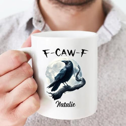 Funny FCAWF Cow Travel Gift For Office | Customised Coffee Mug | 11 OZ