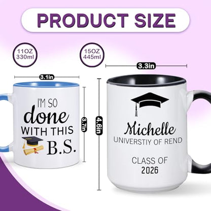 Personalized Class of 2026 Graduation with | Customised Coffee Mug | 11 OZ