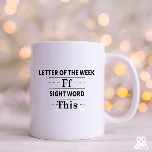 Letter of the Week Ff Sight Word This Teacher | Ceramic Coffee Mug | 11 OZ