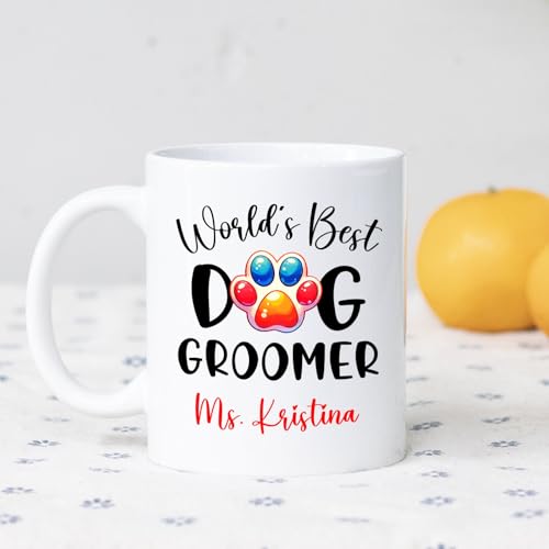 World s Best Dog Groomer Personalized | Customised Coffee Mug | 11 OZ