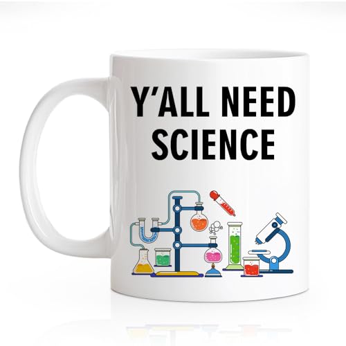 RZHV Y All Need Science Funny Scientist | Ceramic Coffee Mug | 11 OZ