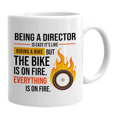 Director Being A Is Easy Like Riding Bike | Ceramic Coffee Mug | 11 OZ