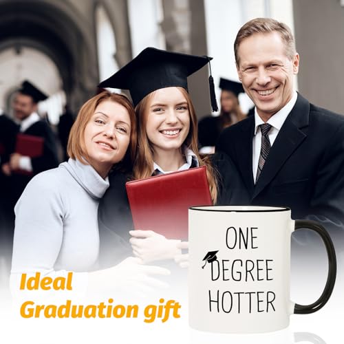 Graduation Gift for Her Him One Degree Hotter | Ceramic Coffee Mug | 11 OZ