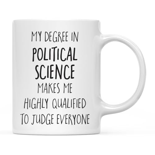 Graduation Gift My Degree in Political Science | Ceramic Coffee Mug | 11 OZ
