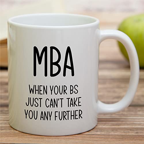 Funny MBA Masters Degree College Business | Ceramic Coffee Mug | 11 OZ