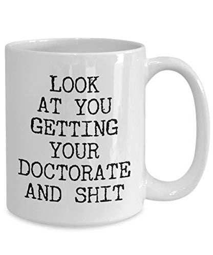 HollyWood Twine PHD Graduation for Doctor MD | Ceramic Coffee Mug | 11 OZ