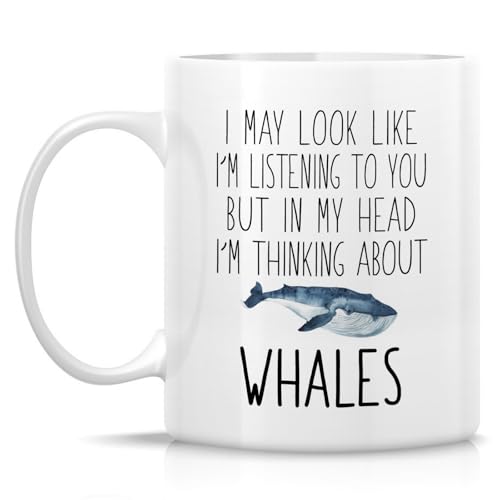 Funny Whales Lover or Humorous Gift for Marine | Ceramic Coffee Mug | 11 OZ