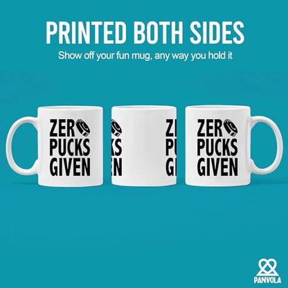 Zero Pucks Given Hockey Gifts For Men Women | Ceramic Coffee Mug | 11 OZ