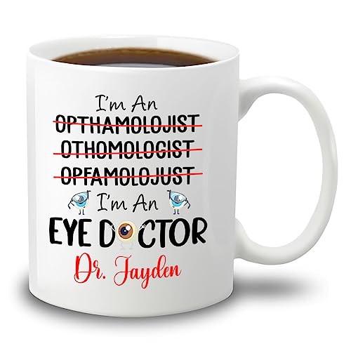 Personalized Name I m An Eye Doctor Gift | Customised Coffee Mug | 11 OZ