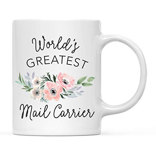 Gift for Women World s Greatest Mail Carrier | Ceramic Coffee Mug | 11 OZ
