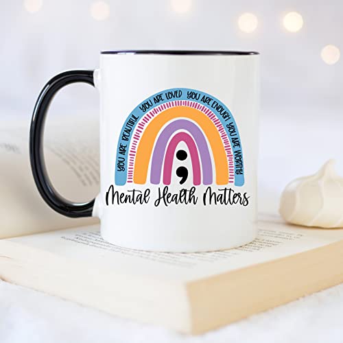 Mental Health Awareness for Women Illness | Ceramic Coffee Mug | 11 OZ