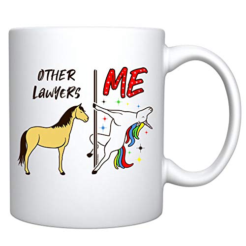 Lawyer Unicorn Funny Unique Other Vs Me Law | Ceramic Coffee Mug | 11 OZ
