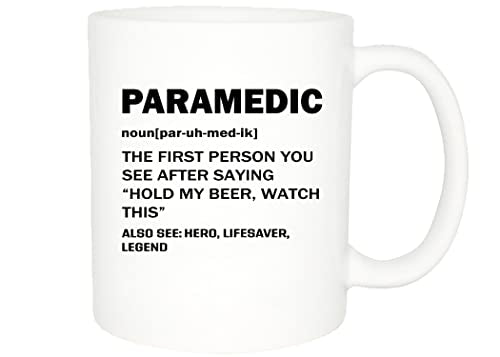 Rogue River Tactical EMT Funny Paramedic Noun | Ceramic Coffee Mug | 11 OZ