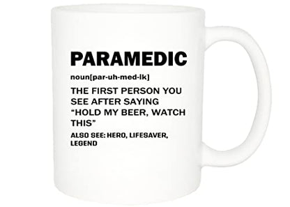Rogue River Tactical EMT Funny Paramedic Noun | Ceramic Coffee Mug | 11 OZ