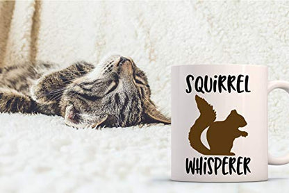 Funnwear Squirrel Whisperer or Novelty Funny | Ceramic Coffee Mug | 11 OZ