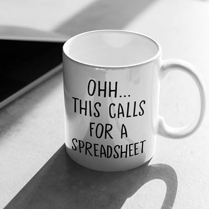 Funny for Office Excel Accountant Gifts This | Ceramic Coffee Mug | 11 OZ