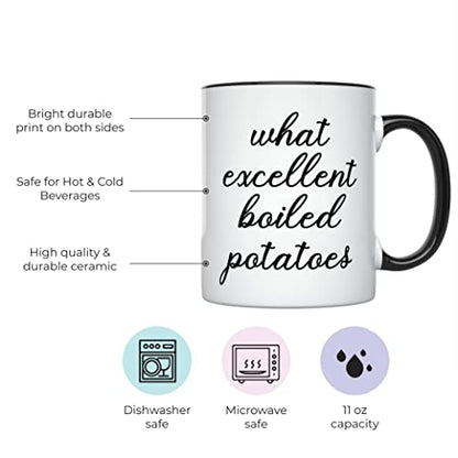 Jane Austen Pride and Prejudice Quote Literary | Ceramic Coffee Mug | 11 OZ