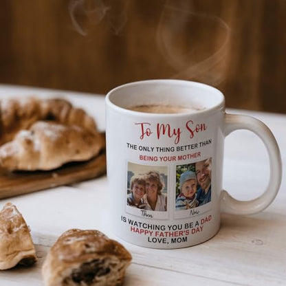 Personalized Father s Day Gift for Son from | Customised Coffee Mug | 11 OZ