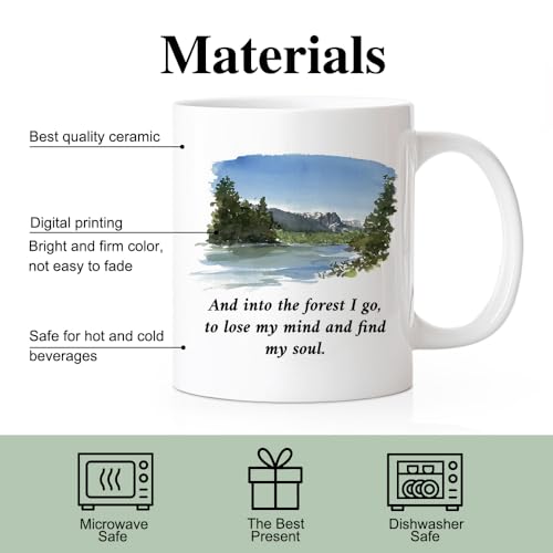 RZHV And Into The Forest I Go To Lose My Mind | Ceramic Coffee Mug | 11 OZ
