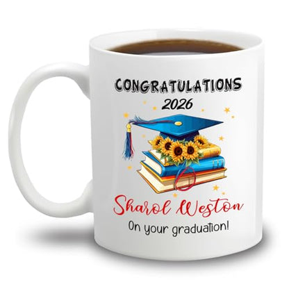 Congratulations On Your Graduation | Customised Coffee Mug | 11 OZ