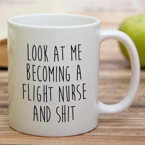Funny Flight Nurse Gift or Humorous for Nurses | Ceramic Coffee Mug | 11 OZ