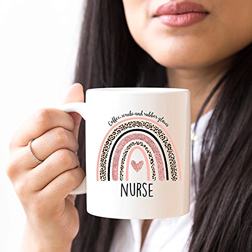 Nurse for Women Rn Nurses Practitioner Nursing | Ceramic Coffee Mug | 11 OZ
