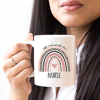Nurse for Women Rn Nurses Practitioner Nursing | Ceramic Coffee Mug | 11 OZ